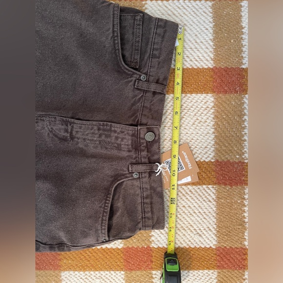 NWT Reformation Tazz Denim Skirt Espresso Brown Size 26 - Picture 6 of 9